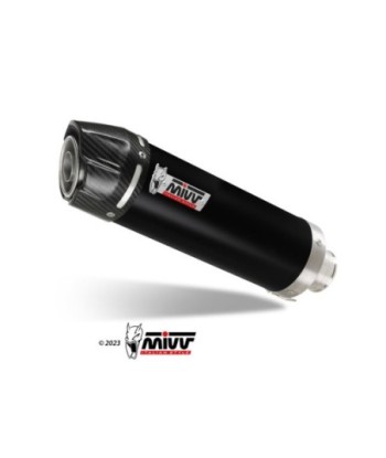 Mivv Slip-On GP black con tapa carbono Suzuki GSF 650 Bandit 2005-06