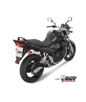 Mivv Slip-On GP black con tapa carbono Suzuki GSF 650 Bandit 2005-06