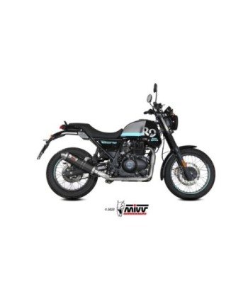 Mivv Slip-On OVAL Black Royal Enfield Scram 411 2022-24 / Himalayan 2021-23