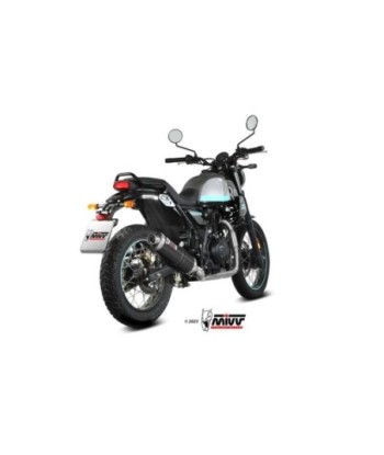 Mivv Slip-On OVAL Black Royal Enfield Scram 411 2022-24 / Himalayan 2021-23