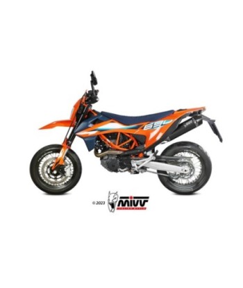 Mivv Slip-On STR1 Black KTM 690 ENDURO R / 690 SMC R 2021-24