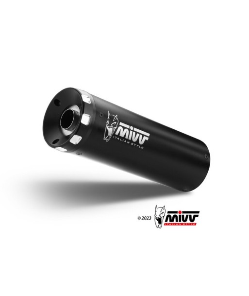 Mivv 2 Slip-On HR-1 Black Moto GUZZI V7 STONE 2021-24