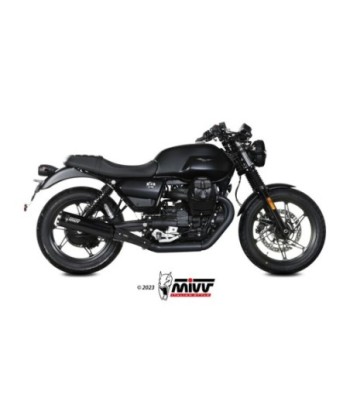 Mivv 2 Slip-On HR-1 Black Moto GUZZI V7 STONE 2021-24