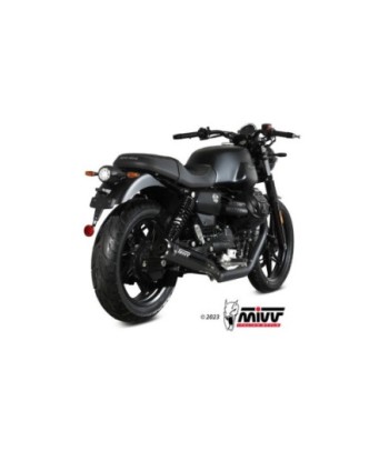 Mivv 2 Slip-On HR-1 Black Moto GUZZI V7 STONE 2021-24