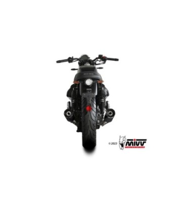 Mivv 2 Slip-On HR-1 Black Moto GUZZI V7 STONE 2021-24