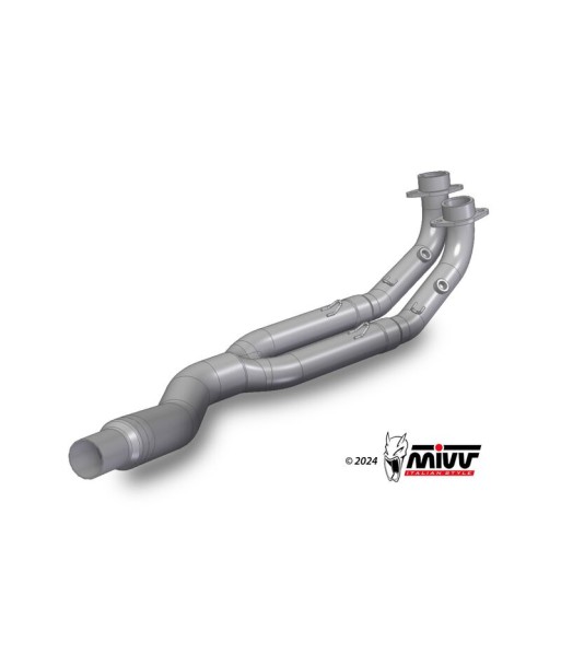 Mivv Tubo no kat (compatible con silenciadores Mivv y Originales) Kymco AK550 2021-24