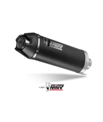 Mivv Slip-On AK-1 carbono con tapa de carbono Kawasaki ZX-6 R 636 2019-26
