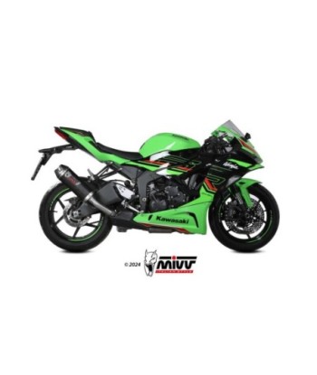Mivv Slip-On AK-1 carbono con tapa de carbono Kawasaki ZX-6 R 636 2019-26