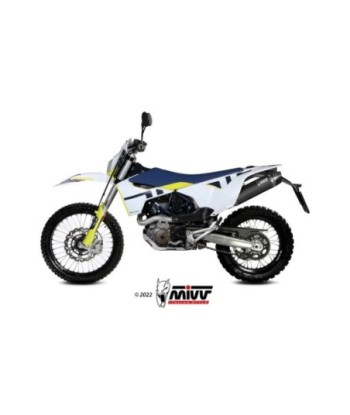 Mivv Slip-On Oval Black Husqvarna 701 Enduro / SuperMoto 2021-24