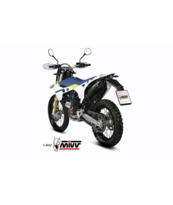 Mivv Slip-On Oval Black Husqvarna 701 Enduro / SuperMoto 2021-24