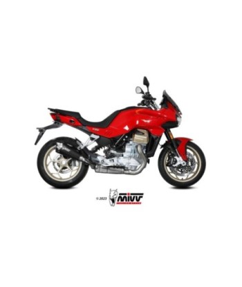 Mivv Slip-On Delta Race Black Moto Guzzi V100 Mandello 2022-25