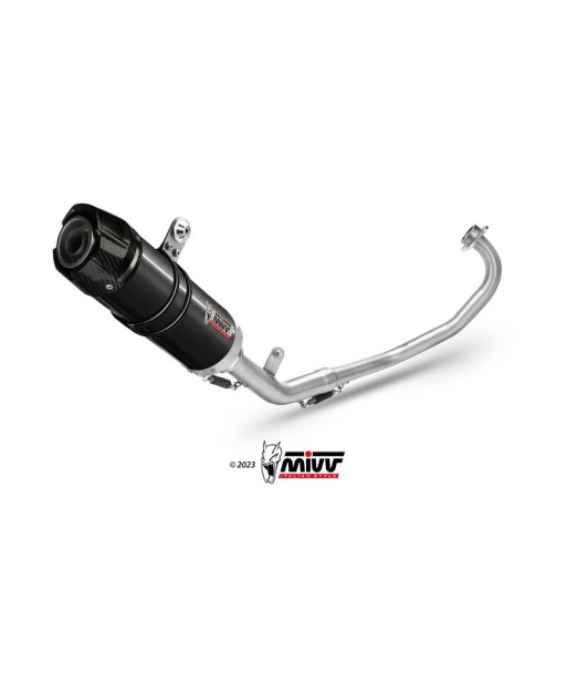 Mivv Full system 1x1 GP black con tapa carbono Yamaha MT-125 2015-19 / YZF R125 2014-18