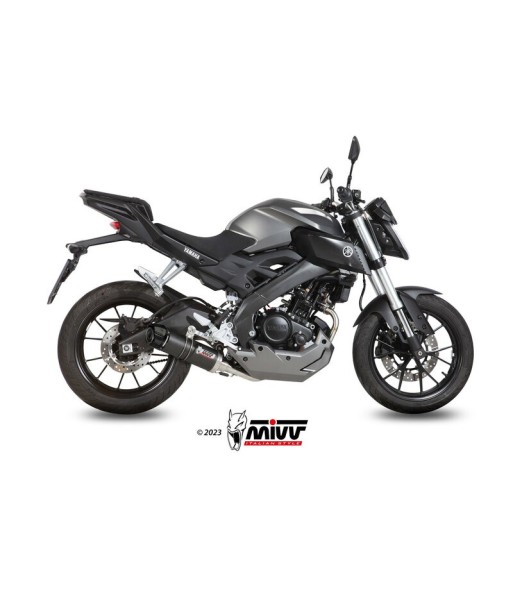 Mivv Full system 1x1 GP carbon con tapa carbono Yamaha MT-125 2015-19 / YZF R125 2014-18