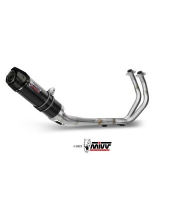 Mivv Full system 2x1 GP Black con tapa carbono Yamaha MT-07 / FZ-07 2014-24