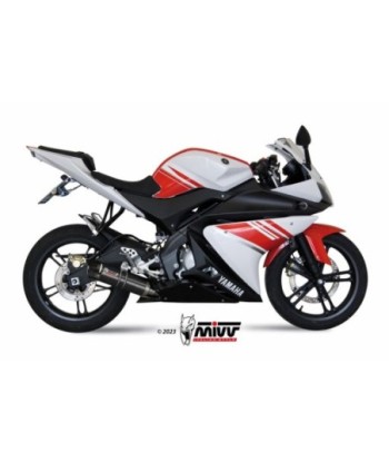 Mivv Full system 1x1 GP black con tapa carbono Yamaha YZF R125 2008-13
