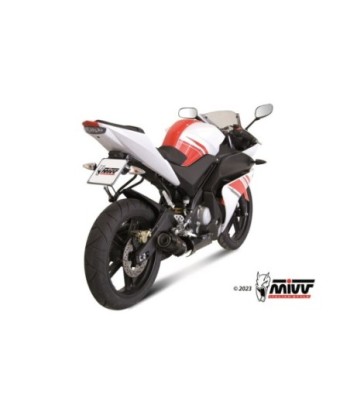Mivv Full system 1x1 GP black con tapa carbono Yamaha YZF R125 2008-13