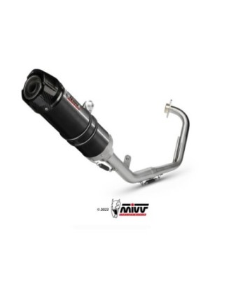 Mivv Full system 1x1 GP black con tapa carbono Yamaha YZF R125 2008-13