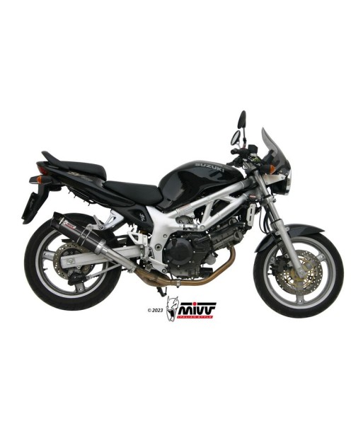 Mivv Slip-On GP black con tapa carbono Suzuki SV 650 1999-02
