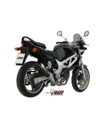 Mivv Slip-On GP black con tapa carbono Suzuki SV 650 1999-02