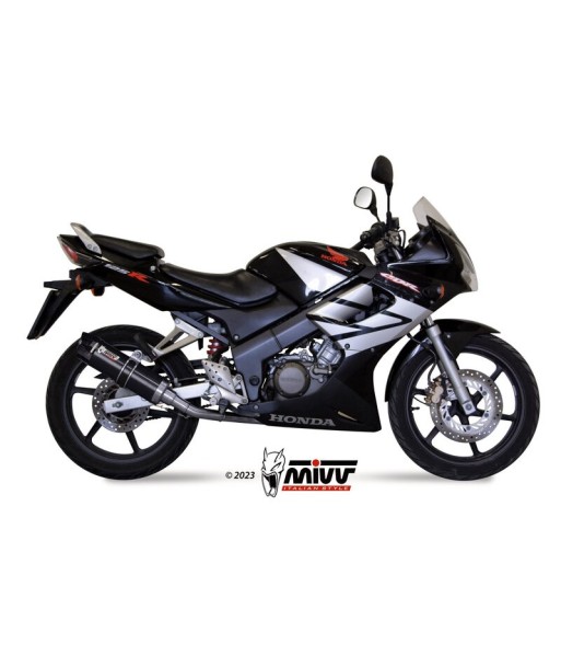 Mivv Full system 1x1 GP black con tapa carbono Honda CBR 125 R 2004-10