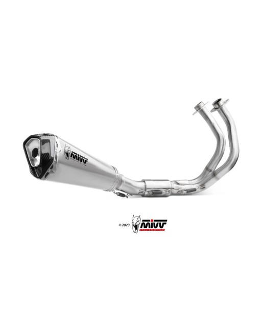 Mivv Escape Completo 2x1 Delta Race St. Steel Kawasaki Ninja 650 / Z650 2024-26 (2 sondas lambda)