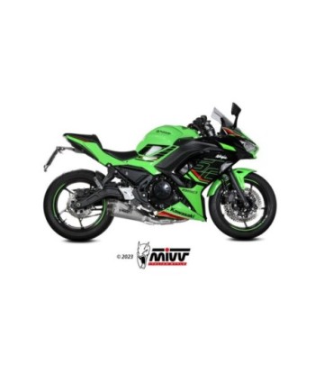 Mivv Escape Completo 2x1 Delta Race St. Steel Kawasaki Ninja 650 / Z650 2024-26 (2 sondas lambda)