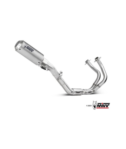 Mivv Escape Completo 2x1 MK3 St. Steel Kawasaki Ninja 650 / Z650 2024-26 (2 sondas lambda)