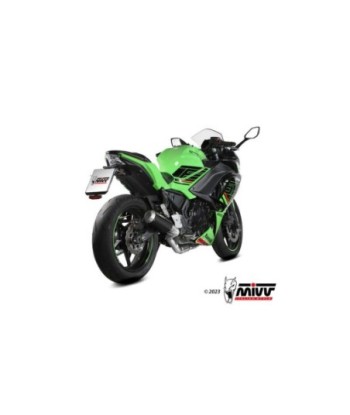 Mivv Escape Completo 2x1 MK3 carbono Kawasaki Ninja 650 / Z650 2024-26 (2 sondas lambda)