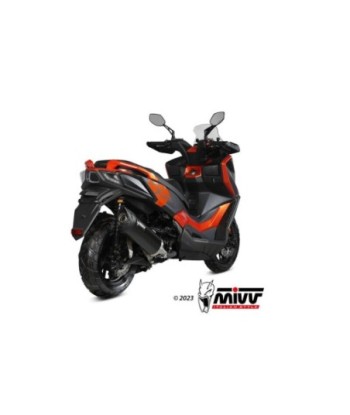 Mivv Slip-On Mover Black Kymco DTX 360 350 2023-24