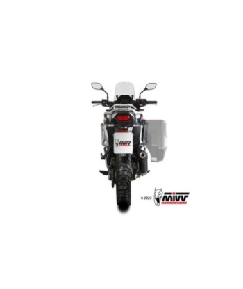 Mivv Slip-On Oval Black con tapa carbono Honda XL750 Transalp 2023-26
