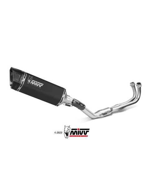 Mivv Full system 2x1 SR-1 Black Yamaha T-MAX 560 2022-25 (colector inox)