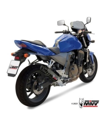 Mivv Slip-On GP black con tapa carbono Kawasaki Z750 2004-06