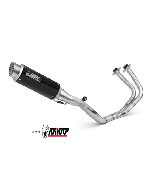 Mivv Escape Completo 2x1 GP Pro carbono Kawasaki Ninja 650 / Z650 2024-26 (2 sondas lambda)