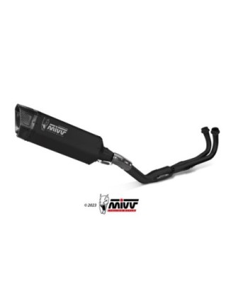 Mivv Full system 2x1 SR-1 Black Titanium Yamaha T-MAX 560 2022-24 (colector negro)
