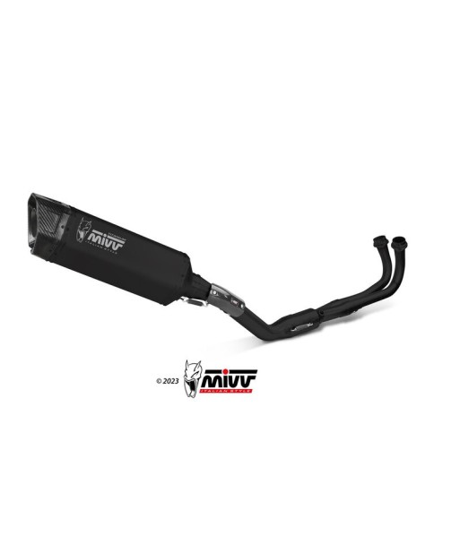 Mivv Full system 2x1 SR-1 Black Titanium Yamaha T-MAX 560 2022-24 (colector negro)