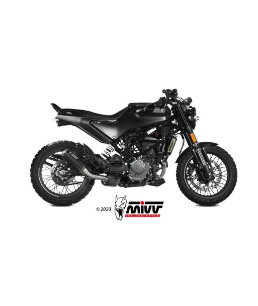 Mivv Slip-On Mk3 carbono Husqvarna Svartpilen 125 2021-23