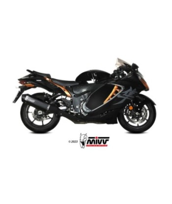 Mivv 2 Slip-On Speed edge Black Titanium Suzuki GSX-R 1300 Hayabusa 2021-26