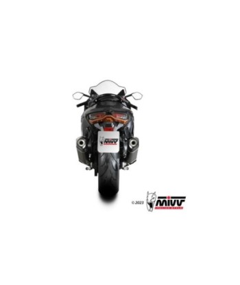 Mivv 2 Slip-On Speed edge Black Titanium Suzuki GSX-R 1300 Hayabusa 2021-26