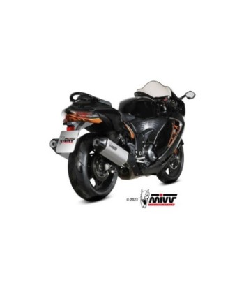 Mivv 2 Slip-On Speed edge Titanium Suzuki GSX-R 1300 Hayabusa 2021-26