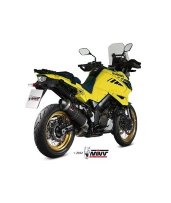 Mivv Slip-On Dakar Black Suzuki DL V-Strom 1000 / XT 2014-20 / 1050 / XT 2020-26