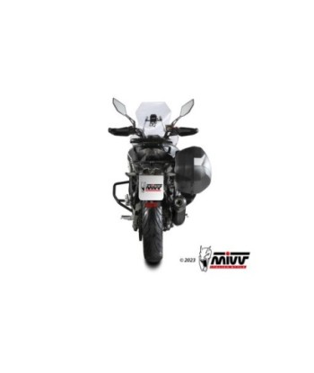 Mivv Slip-On Oval Black con tapa carbono CF Moto 650MT 2021-24