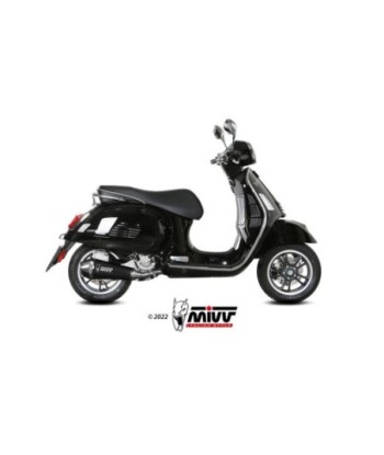 Mivv Slip-On Delta Race Black Piaggio Vespa GTS 300 2021-25