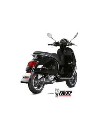 Mivv Slip-On Delta Race Black Piaggio Vespa GTS 300 2021-25