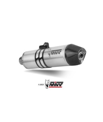 Mivv Slip-On Oval St. Steel Husqvarna 701 Enduro / SuperMoto 2021-24