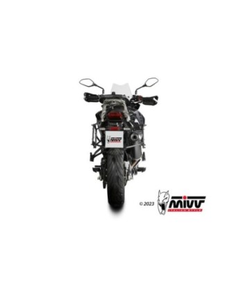 Mivv Slip-On Oval Black con tapa carbono Benelli TRK 702 / X 2023-26