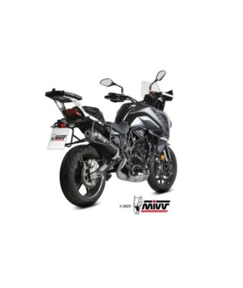 Mivv Slip-On Oval carbono con tapa carbono Benelli TRK 702 / X 2023-26