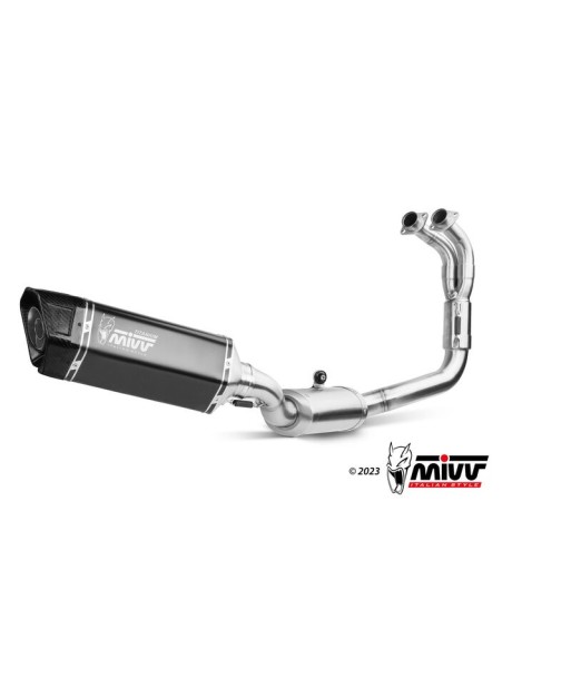 Mivv Full system 2x1 SR-1 Black Titanium Yamaha YZF R7 2022-24
