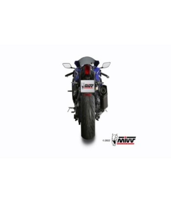 Mivv Full system 2x1 SR-1 Black Titanium Yamaha YZF R7 2022-24