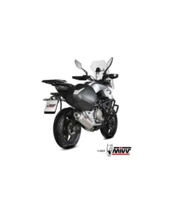 Mivv Slip-On Oval St. Steel CF Moto 650MT 2021-24
