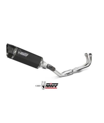 Mivv Full system 2x1 SR-1 Black Titanium Yamaha T-MAX 560 2022-25 (colector inox)